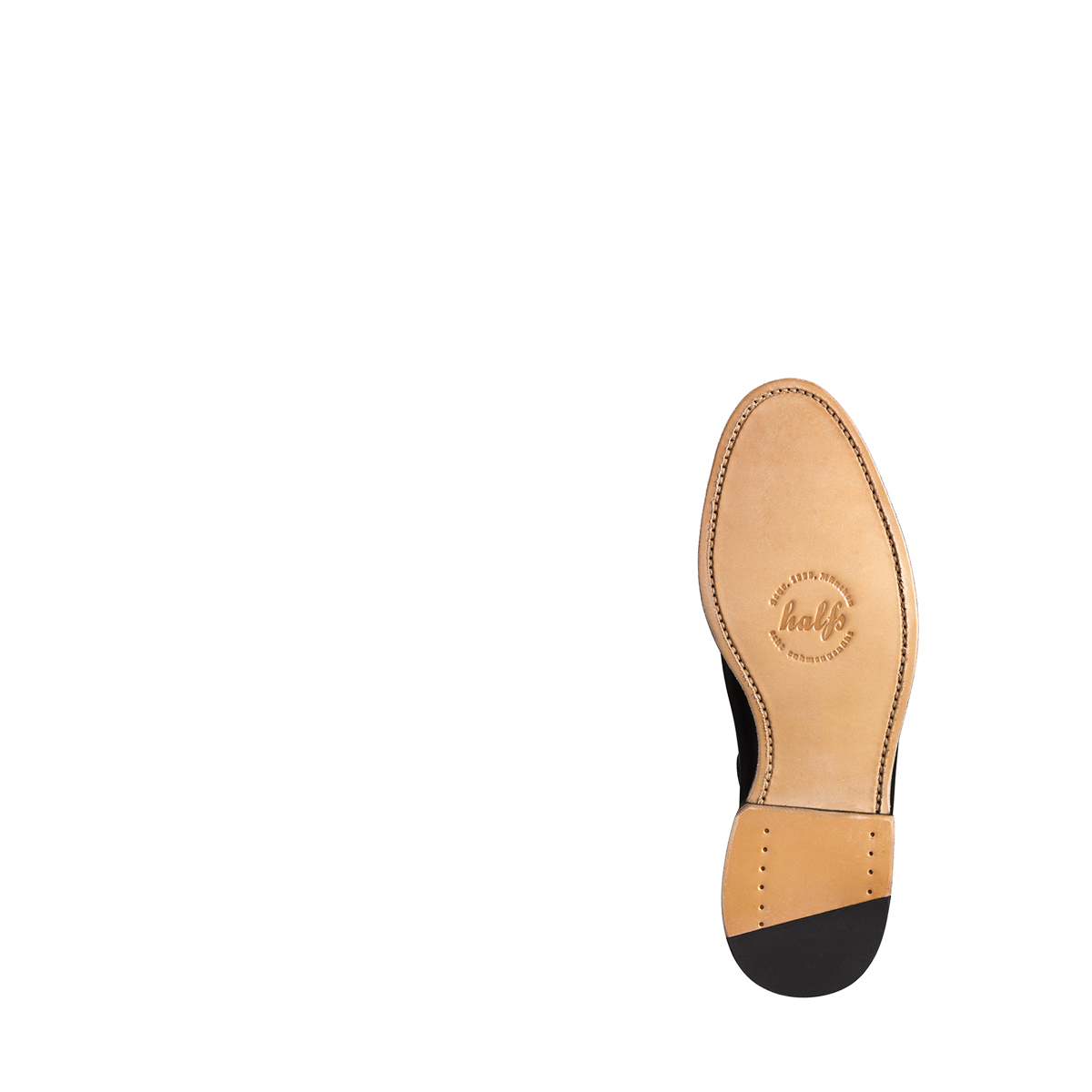 Dirndlschuh Lena von halfs aus München – rahmengenähter Damen-Halbschuh aus schwarzem Kalbsleder