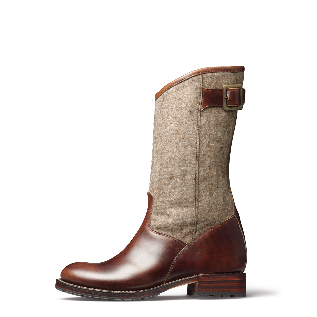 Stiefel Resl von halfs aus München – rahmengenähter Damen-Stiefel aus braunem Rindsleder