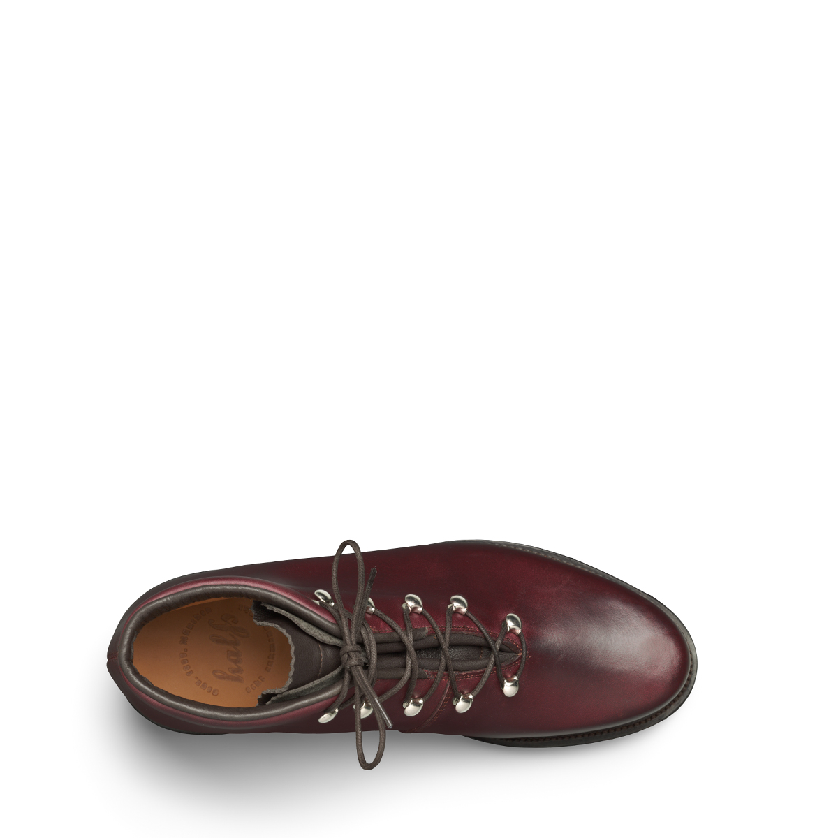 Stieflette Hubert von halfs aus München – sturmgenähter Herren-Stieflette aus rötlichem horween color 8 Rindsleder