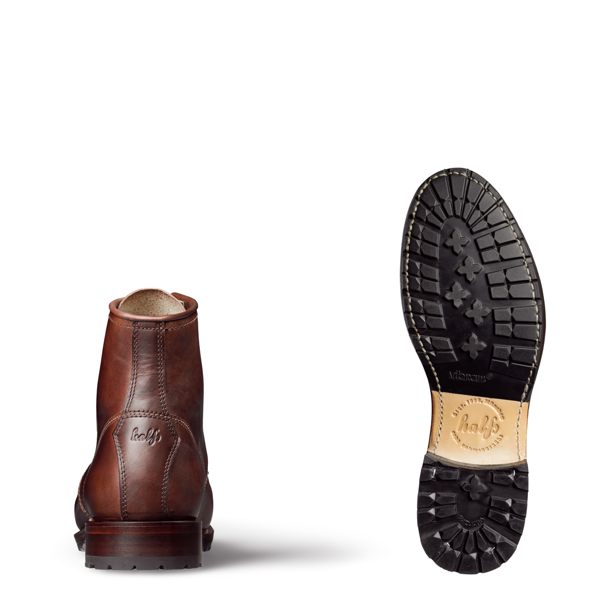 Halbstiefel Zeno von halfs aus München – rahmengenähter Herren-Halbstiefel aus braunem Rindsleder