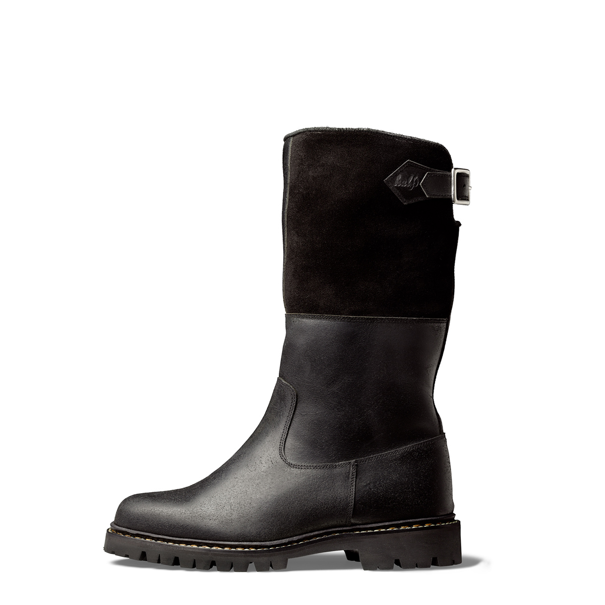 Stiefel Ludovika von halfs aus München – zwiegenähter Damen-Stiefel aus schwarzem Rindsleder