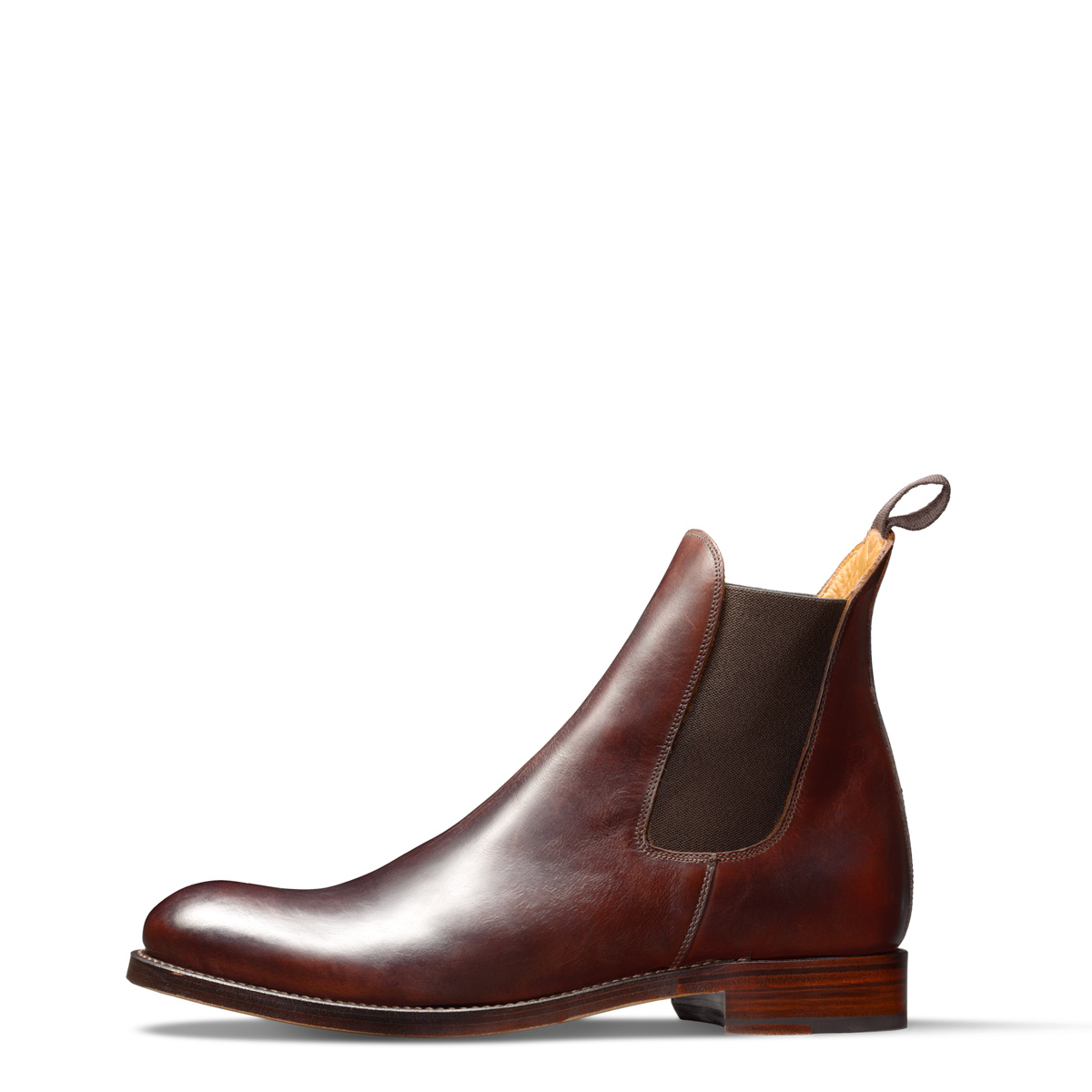 Halbstiefel Chelsea von halfs aus München – rahmengenähter Herren-Halbstiefel aus braunem Rindsleder