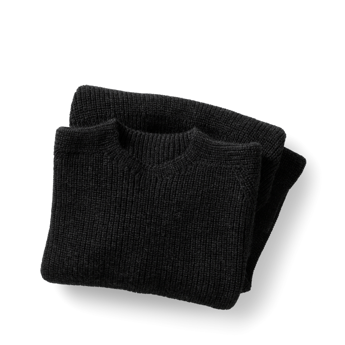 grauer Pullover aus bio merinowolle kbt von halfs x indnat - seamless und mit perlfang gestrickt