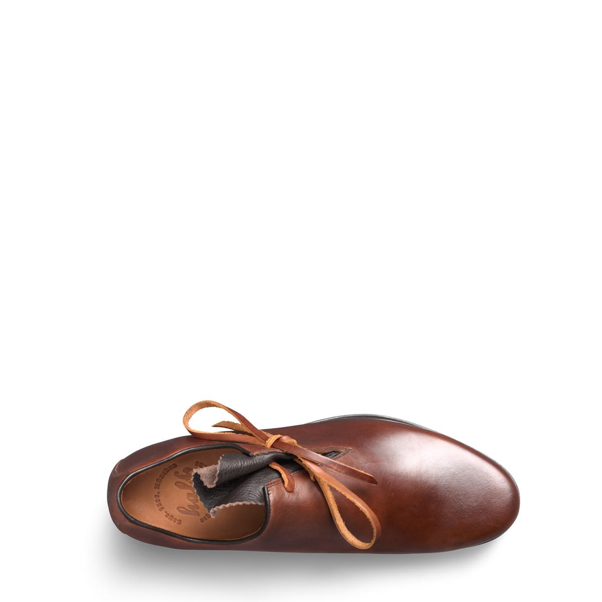 Haferlschuh Luis mit Ledersohle von halfs aus München – rahmengenähter Herren-Haferlschuh aus braunem Rindsleder