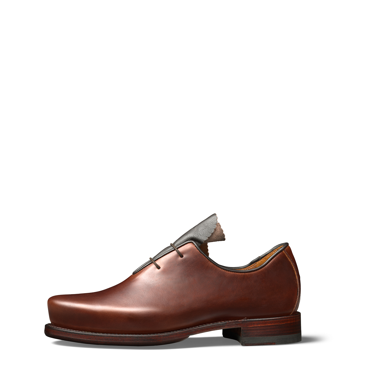 Haferlschuh Clemens von halfs aus München – rahmengenähter Herren-Haferlschuh aus braunem Rindsleder