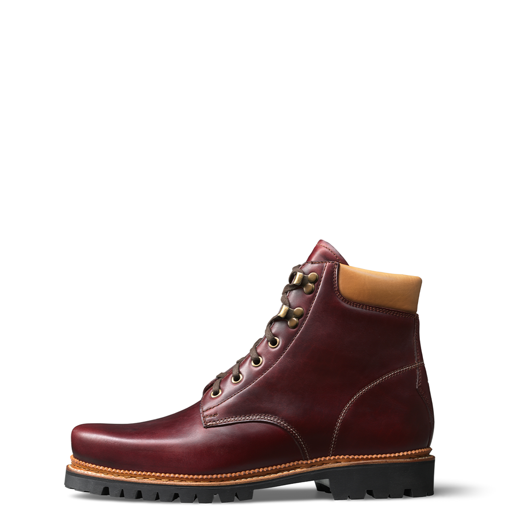 Halbstiefel Oskar von halfs aus München – zwiegenaehter Herren-Halbstiefel aus horween aniline chromexcel color #8  Rindsleder