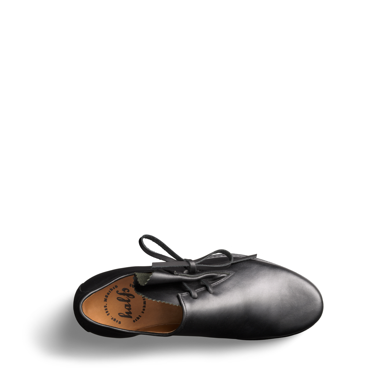 haferlschuh mit Gummisohle Martl von halfs aus München – rahmengenähter Herren-haferlschuh aus schwarzem Rindsleder