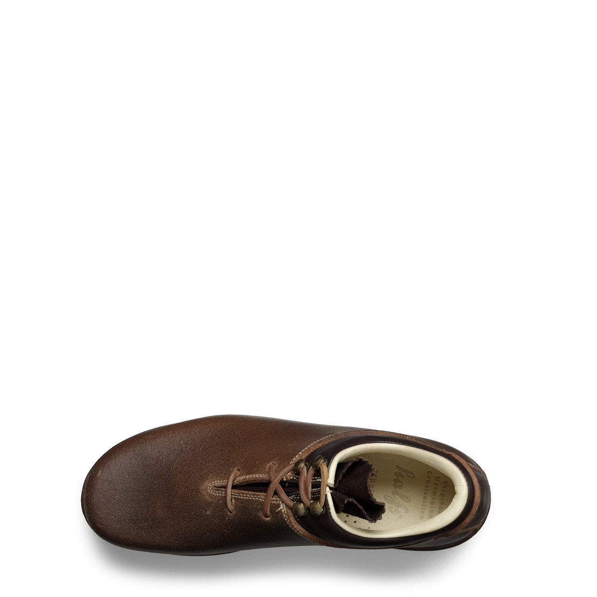 Haferlschuh Richard von halfs aus München – zwiegenähter Herren-Wanderschuh aus braunem Juchtenleder