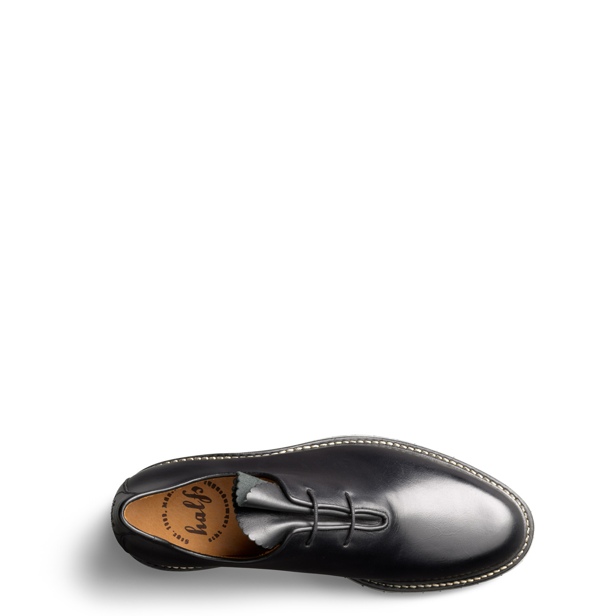 Haferlschuh Jackl von halfs aus München – zwiegenähter Herren-Haferlschuh aus schwarzem Rindsleder