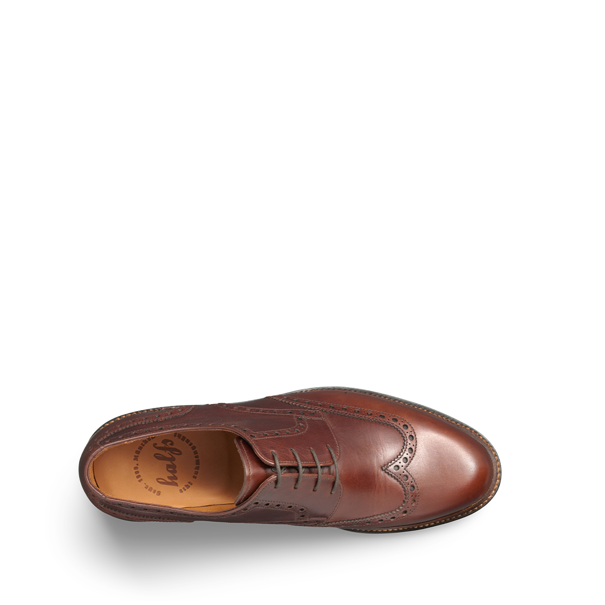 Halbschuh Budapester von halfs aus München – zwiegenähter Herren-Halbschuh aus braunem Rindsleder