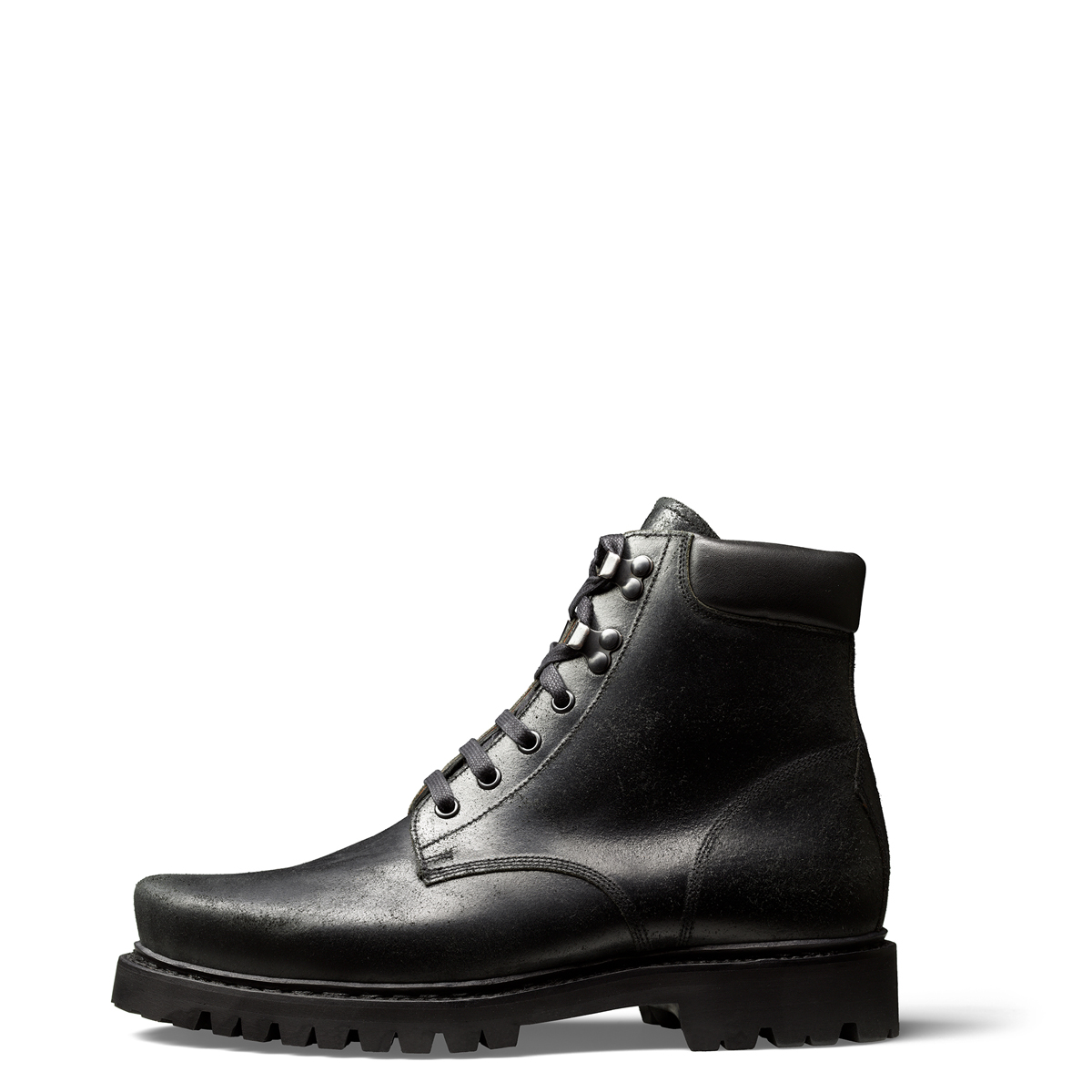 Halbstiefel Oskar von halfs aus München – zwiegenähter Herren-Halbstiefel aus schwarzem Rindsleder