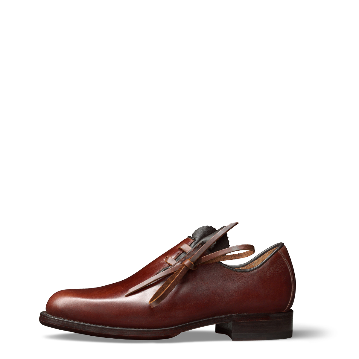 Haferlschuh Alois von halfs aus München – rahmengenähter Herren-Haferlschuh aus braunem Rindsleder