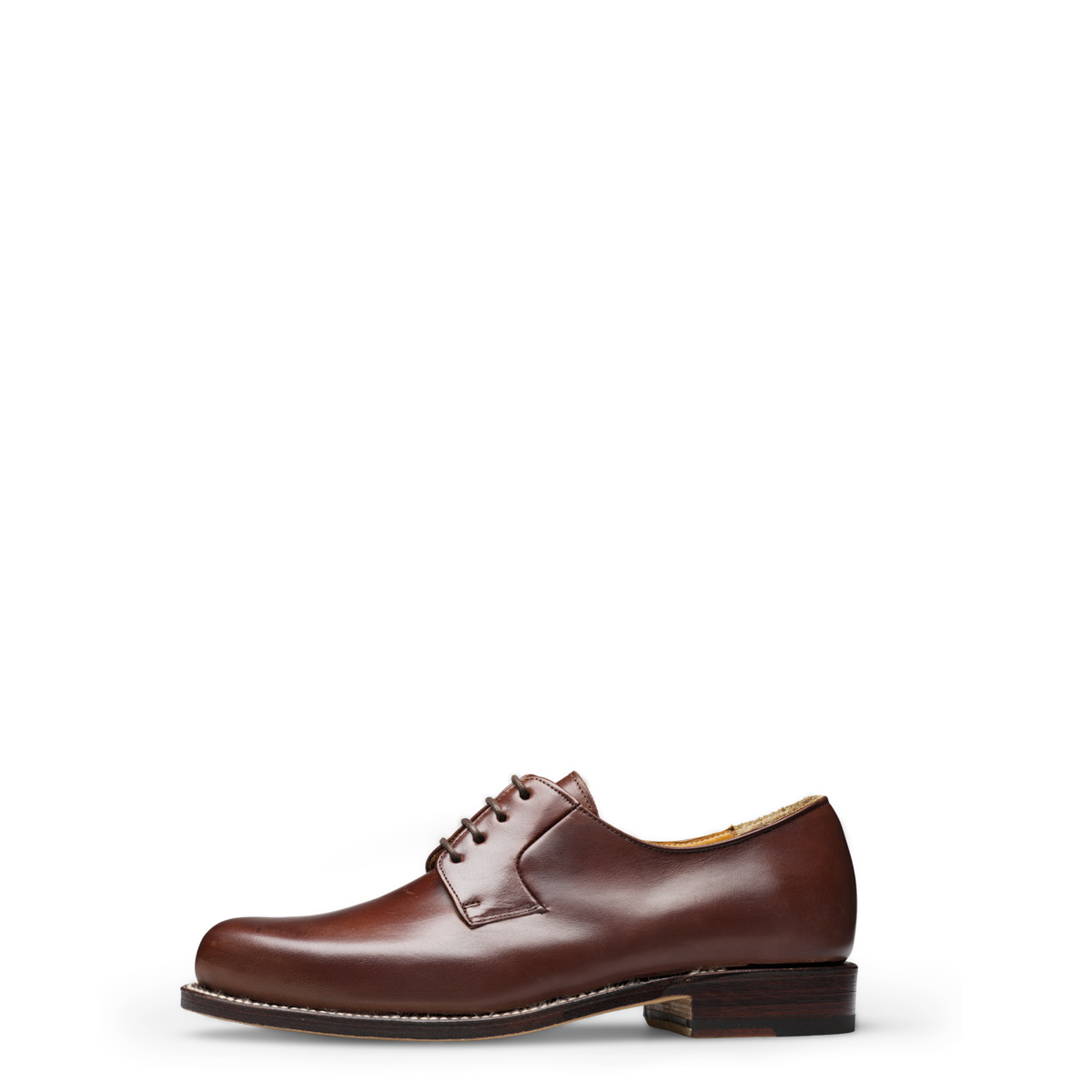 Klassiker Anna von halfs aus München – rahmengenähter Damen-Halbschuh aus braunem Rindsleder